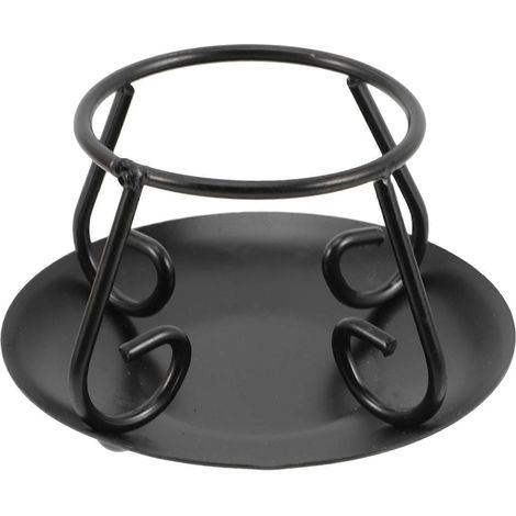 Support à casseroles en métal résistant à la chaleur, support robuste, décoration de cuisine rétro, grille isolante facile à nettoyer, structure stable, idéal pour la cuisson. (1/4)