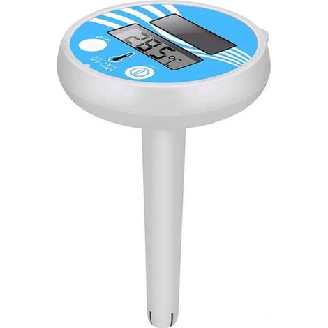 Thermomètre solaire numérique flottant pour piscines, avec écran LCD, pour mesurer la température de l'eau des piscines, spas, jacuzzis et aquariums.-AquaForge (1/5)