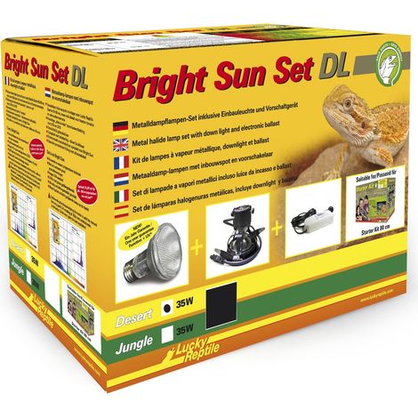 Lucky Reptile Bssdl D 35 Bright Sun Set DL Desert W 1 Lamp, Nero (1/5)