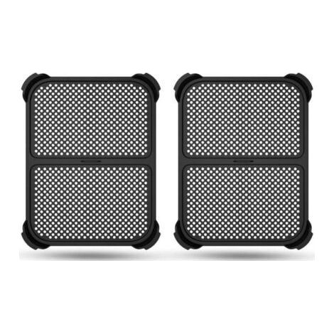 Lot de 2 protections anti-éclaboussures pour friteuse à air chaud Ninja Foodi MAX Dual Zone AF400EU / AF451EU / DZ401, accessoires en silicone, protection anti-éclaboussures réutilisable-Muntra