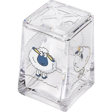 Tatkraft Funny Sheep porta spazzolini multicolore in acrilico