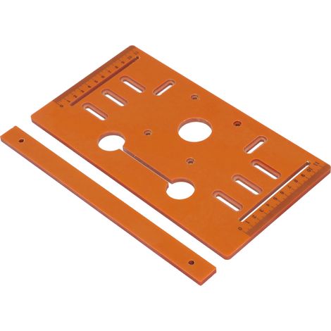 Plaque de base pour machine de découpe 28 x 15 cm, table de coupe de 10 cm (4 pouces), guide de scie circulaire pour le travail du bois (1/5)