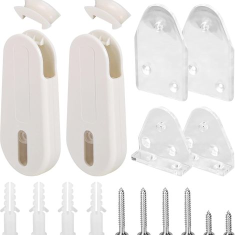 Pièces de réparation et de remplacement pour stores enrouleurs lâches, stores bruyants, poignées de rideaux silencieuses et antidérapantes et stores vénitiens (2 jeux). (1/5)