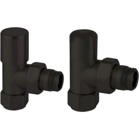 KIT VALVOLA E DETENTORE MANUALE- 1/2 Nero Opaco- ATON- pezzi 1