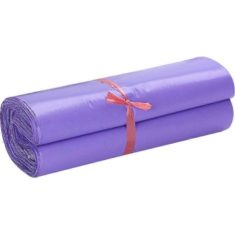 100 sacs d'emballage adhésifs imperméables de 17 x 30 cm pour livraison express, contenants d'emballage épais pour documents et marchandises (violet)-17X30CM-Purple