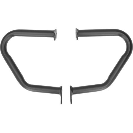 Support moteur moto 2 pièces barres anti-chute acier gauche droite remplacement Bonneville Thruxton noir (1/5)