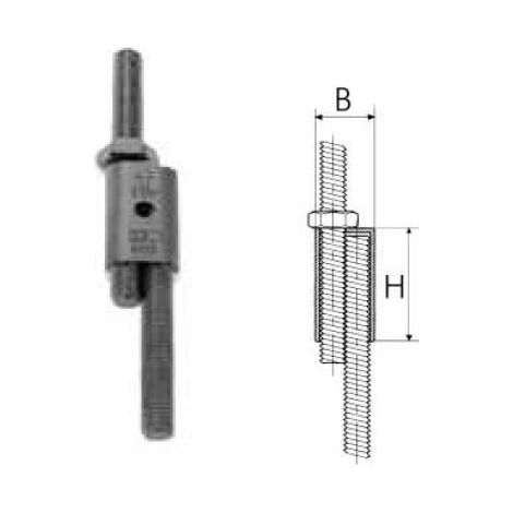 Art. 6458 Manicotto per accoppiamento barre filettate per filetti M10 6458010-