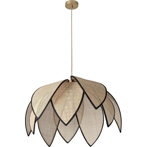 Decor Rattan Lotus Pendant 670 E27 Brown (1/5)
