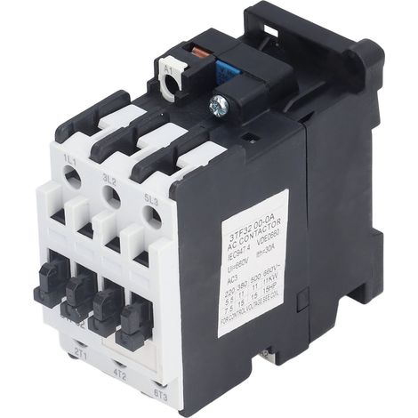 Contacteur AC 220V 50Hz 16A 3TF32, Montage Rail DIN, Commande de Circuit de Puissance Domestique (1/5)