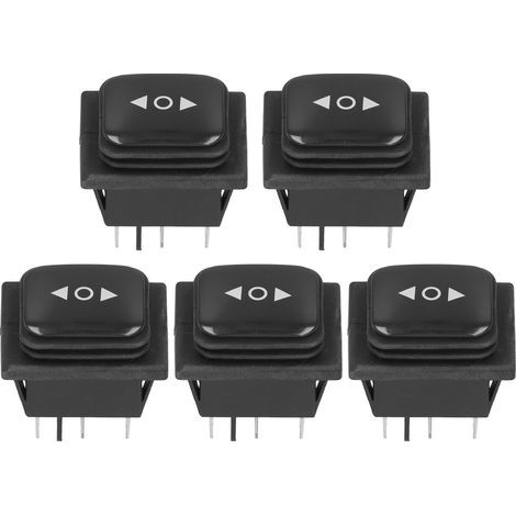 5-teiliger Wippschalter, Bootsausführung, wasserdicht, 6-polig, 3-Positionen, beidseitiger Reset, AC125V/AC250V (1/5)