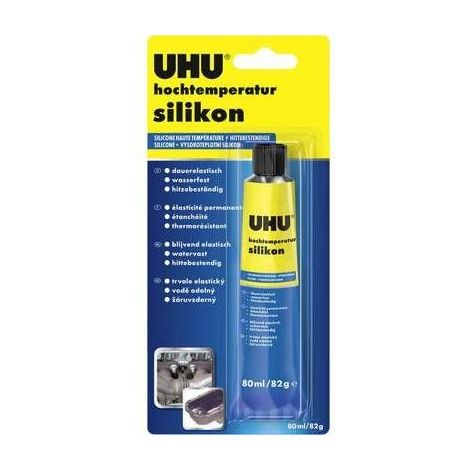 Silicone thermorésistant UHU 46735 80 ml Couleur noir (1/2)