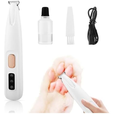 Nouvelle tondeuse de précision pour animaux de compagnie 2024, tondeuse pour chiens Saffory, tondeuse rechargeable avec lumière LED, faible consommation d'énergie-AquaForge (1/5)