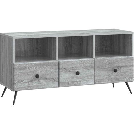 Mobile TV Grigio Sonoma 102 x 34,5 x 50 cm Legno ingegnerizzato vidaXL