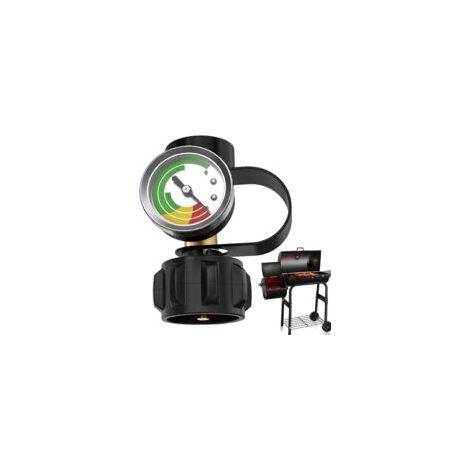 Indicateur De Niveau pour Bouteille De Propane Manomètre pour Bouteille De Gaz Détecteur De Fuite 2-18kg avec Raccord QCC1 Type 1 Chauffage BBQ Grill Camping Car Foyers Brûleurs Réchauds (1/5)