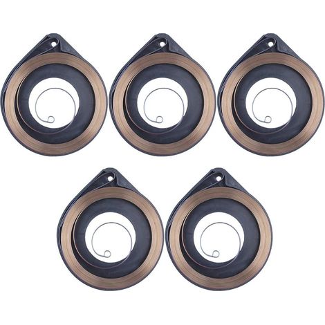 Ressort de rappel de démarreur 5 pcs/lot pour Husqvarna 50 51 55 Special EPA Rancher 36 39 40 41 45 49 Pièces de tronçonneuse n° 501 76 31-01 (1/5)