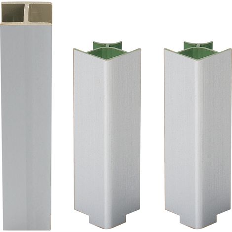 KIT ZOCCOLATURA PER CUCINA PVC H 15 CM ALLUMINIO- 1,0 confezione