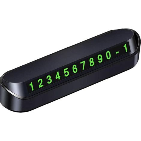 Plaque horaire pour parking, numéro de téléphone, plaque d'immatriculation, numéro de téléphone, butée de parking au style de la voiture, accessoires automobiles, design (1/5)