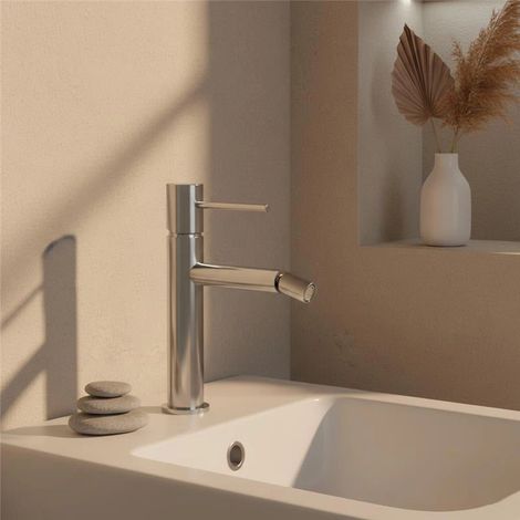 Exagonshop Rubinetto bidet monocomando cromo Hidden