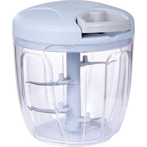 Cortador de verduras, cuchilla de acero inoxidable, diseño ecológico, 900 ml - azul (1/2)