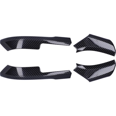 Rétroviseur Extérieur Coque Enjoliveur Carbone Look Miroir Adhésif Décoratif Compatible RAV4 2019-2021 (1/5)
