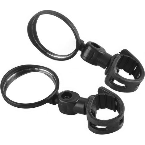 2 PCS Rétroviseur vélo,Retroviseur Velo Guidon,Miroirs De Vélo,Retroviseur Trotinette Electrique,Rétroviseur de Vélo Miroir Convexe 360° Réglable,Vélo Vue Arrière Miroirs Réglable Rotatif (1/5)