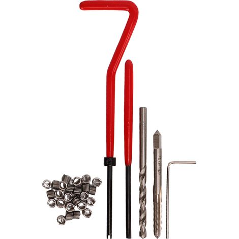 Kit Réparation Filetage M4x0.7 - Toivize - Universel - Acier Rapide Rouge 30 Pièces pour Automobile et Mécanique (1/5)