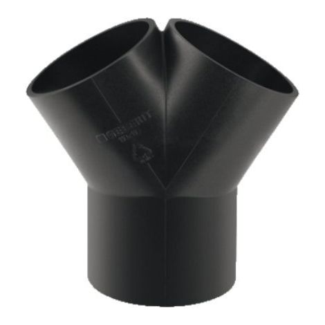 GEBERIT 365.470.16.1 - CULOTTE EN POLYÉTHYLÈNE 75 X 63 X 63 MM 60 °