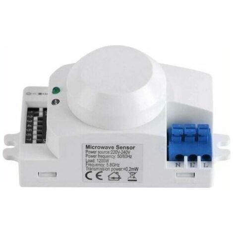 Interrupteur &agrave d&eacutetection de mouvement intelligent micro-ondes &agrave 360 degr&eacutes (1/3)