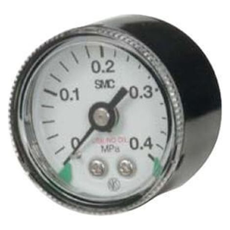 Manomètre SMC, 0bar à 10bar, raccord R 1/4, Ø cadran 42mm ( Prix pour 1 )