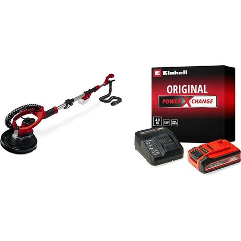 Ponceuse girafe sans fil TP-DW 18/225 Li - solo (18V, 600-1200 trs/min, 225mm, moteur sans charbon) avec Chargeur et Batterie 4,0Ah PLUS