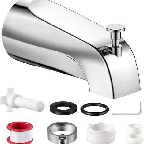Bec de baignoire avec douchette, mitigeur thermostatique encastré pour salle de bain (1/4)
