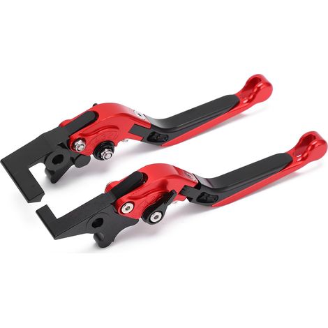 Levier de frein et d'embrayage moto réglable CNC en alliage d'aluminium rouge, kit de 2 pièces de remplacement pour ADV150 2019-2021 (1/5)