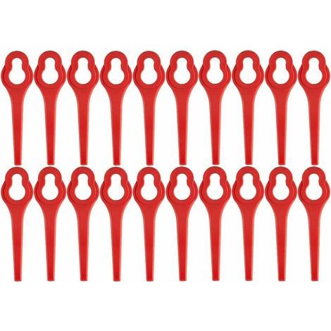Lntyq 100er-Pack Ersatzklingen für Akku-Trimmer GFART 18 – Kunststoffklinge für Trimmer von GFART
