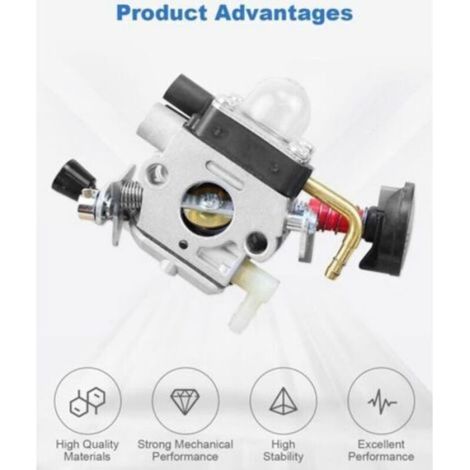 Carburateur - Reference 42371200621 - Pour Taille-Haies STIHL HS82 HS87 - Kit Complet Avec Filtres - 1 Unite (1/4)