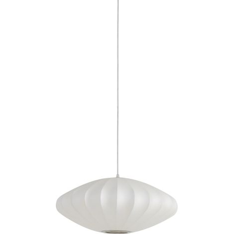 Suspension - blanc - Fay - textile - Ø 50cm - E27 - 3025326 - (1/4)