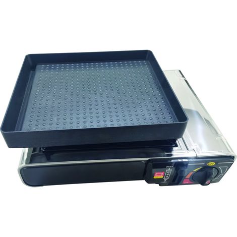 Piastra antiaderente per barbecue a gas - 25,7 x 22,7 cm - Incasa