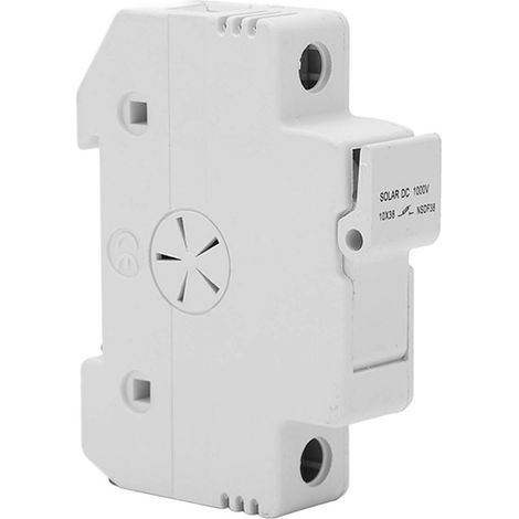 Interruttore automatico monopolare 32A per circuito fotovoltaico CC, scatola fusibili, staffa di base per guida per combinatore 1000V 6W (1/5)