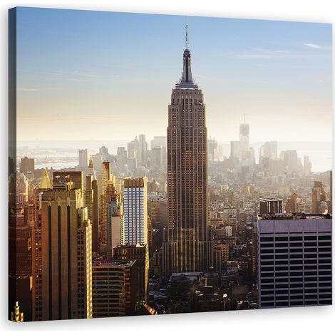 Tableau sur toile Panorama de la ville de New York 60x60 (1/5)