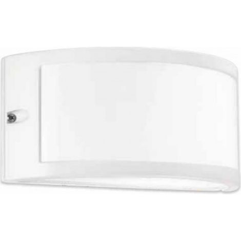 Applique gea led greta ges143 e27 led ip54 bianco lampada parete moderno esterno