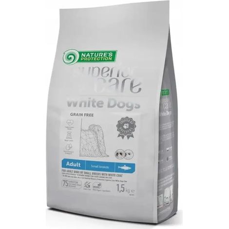 Nature's Protection Chiens blancs Hareng Adultes Petites Races 1,5 kg