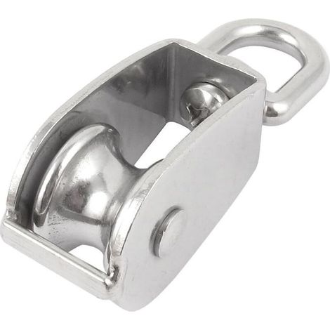 25 mm Dia simple émerillon levage pivotant Eye Wire Rope Poulie roue 0.15ton