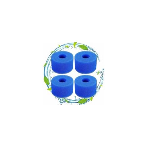 4 filtri in schiuma per piscine tipo S1 - Filtro in schiuma per spa e piscine - Riutilizzabile e lavabile - Spugna filtrante tipo S1 - Crezuo
