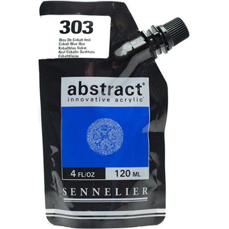 Peinture Acrylique - Sennelier - Abstract - 120ml - Satiné - Couleur Cobalt Blue Hue (1/3)