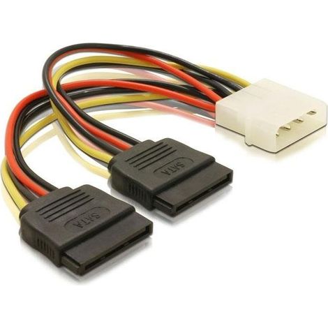 DeLOCK Cable Power SATA HDD 2x 4pin male