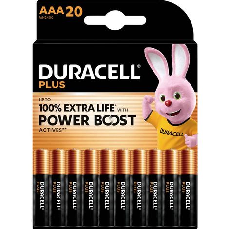 Duracell Plus Power Boost Pile LR3 (AAA) alcaline(s) 1.5 V 20 pc(s) W911753