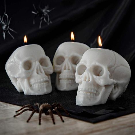 Totenkopf kerzen set