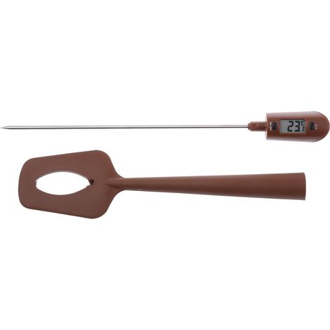 Silikomart ACC 087/F, Spatola in Silicone con Termometro Choc (1/3)