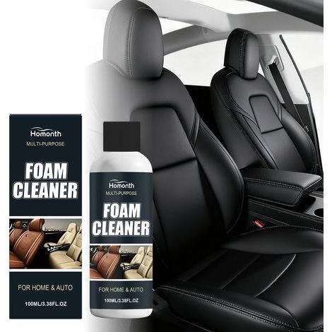 Nettoyant mousse multifonctionnel pour le nettoyage, l'élimination des taches, la restauration et l'entretien quotidien du cuir intérieur de voiture - 100 ml -- DTEKGAZ (1/5)