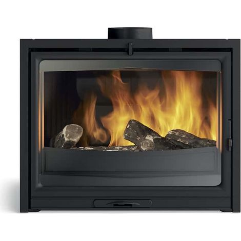 Godin – Insert cheminée 7,8 kW – Pour bois de chauffage – Efficacité 76,5% – Diamètre conduit 15 cm – Largeur 660 mm – Hauteur 542 mm – SKU 660200 (1/5)