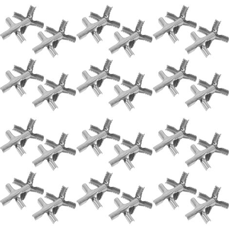 Boucles croisées en acier inoxydable pour filets de sécurité (1/5)